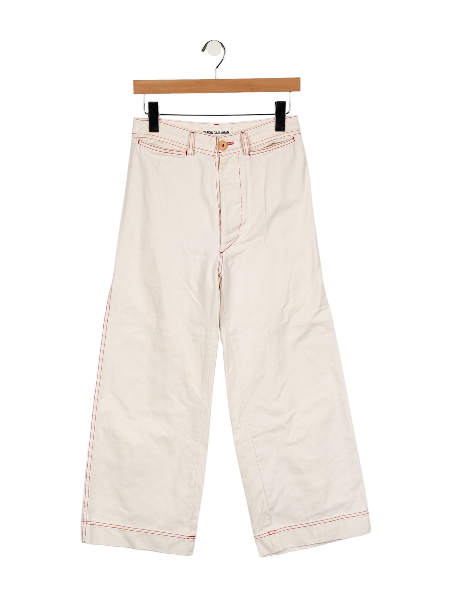 Caron Callahan High-Rise Wide Leg Jeans