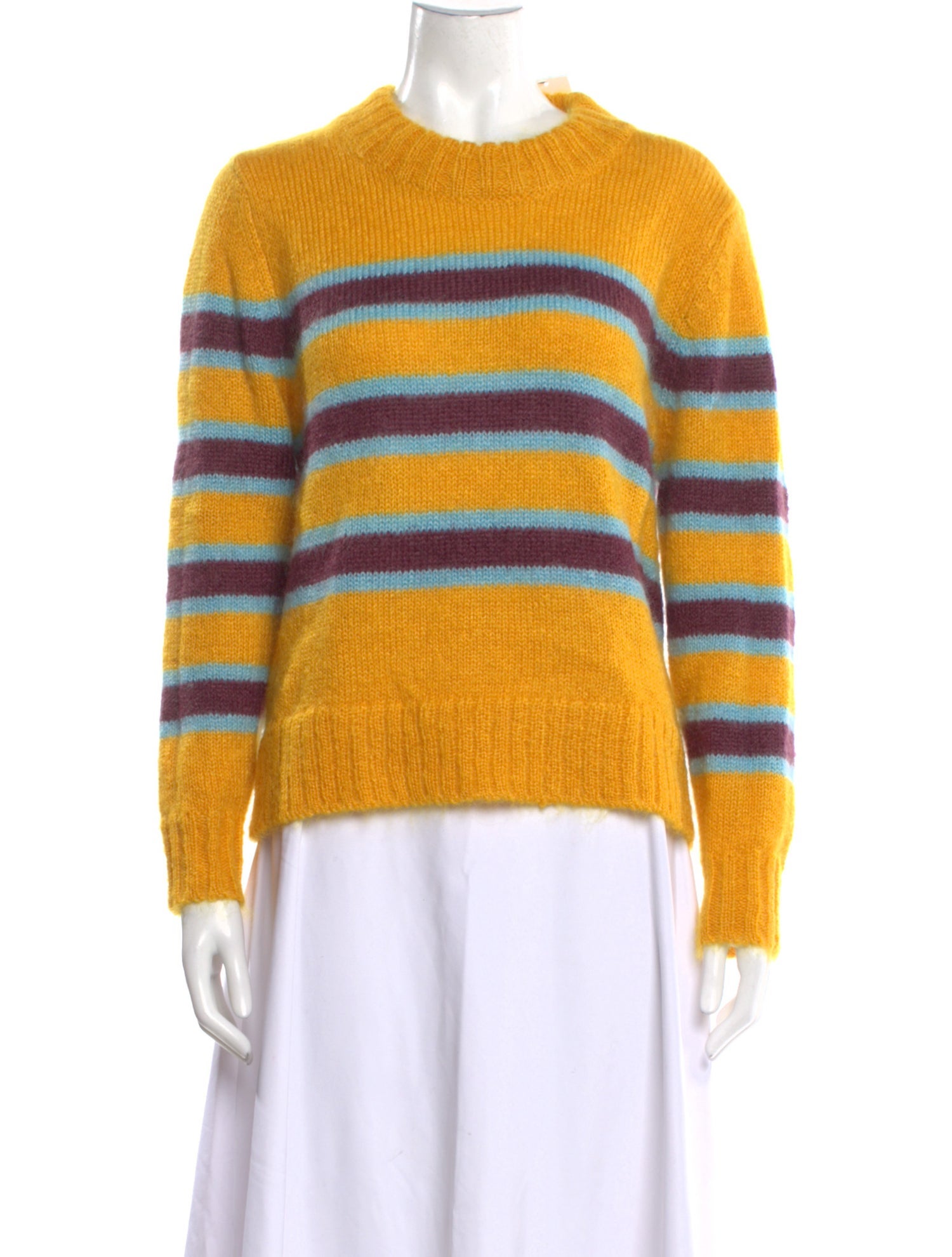 Caron Callahan Mohair Striped Sweater