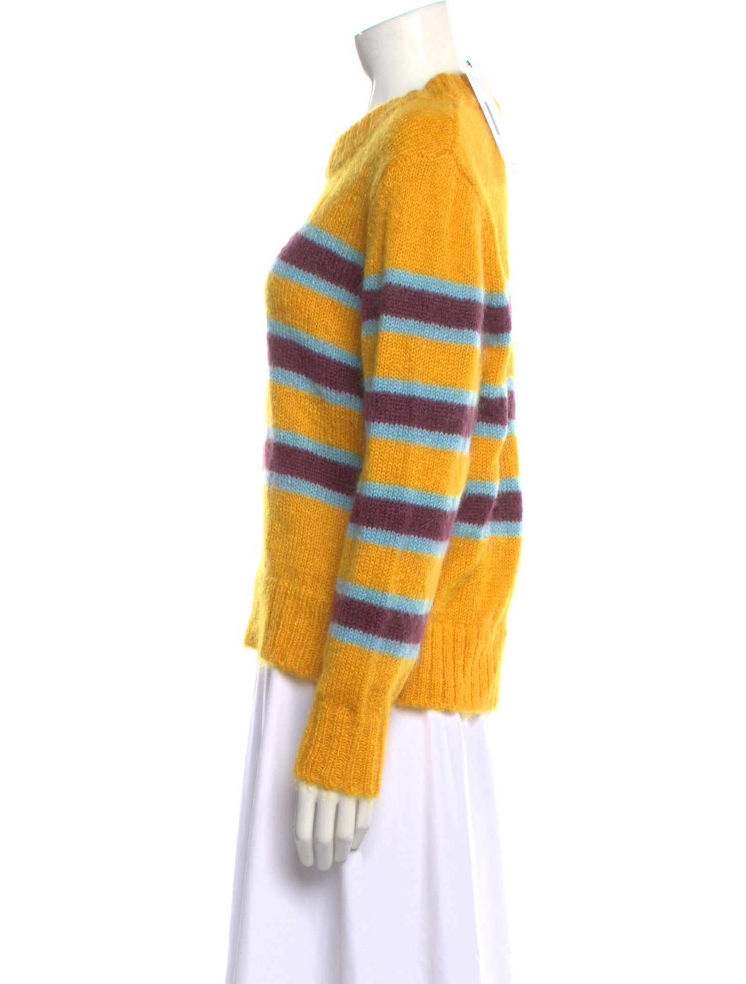 Caron Callahan Mohair Striped Sweater