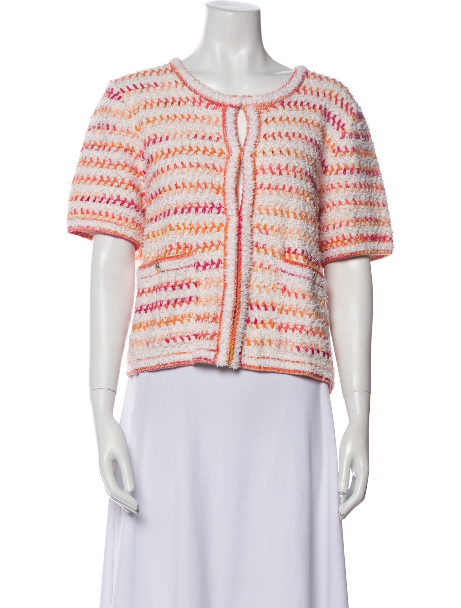 Crush Collection Striped Scoop Neck Sweater w/ Tags