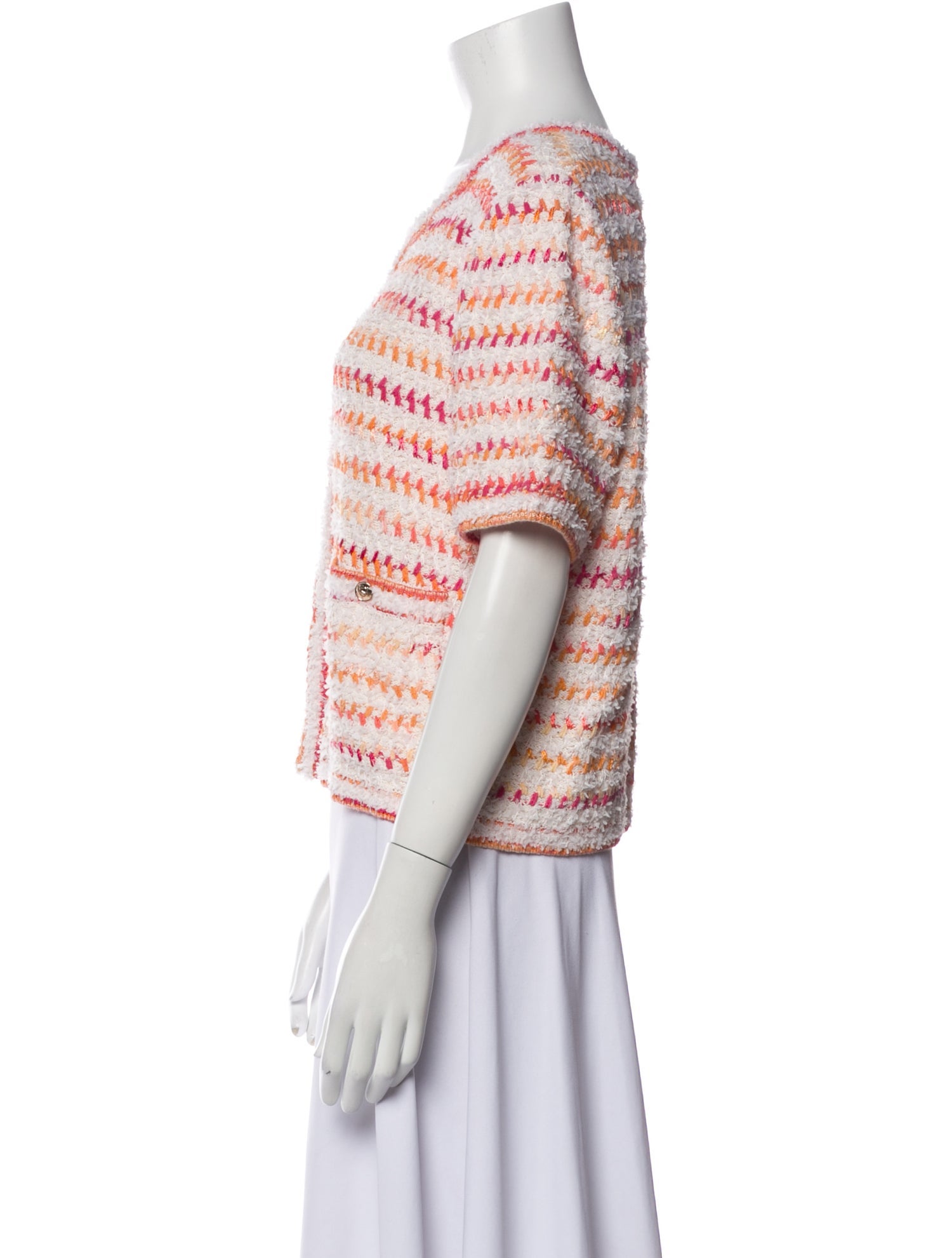 Crush Collection Striped Scoop Neck Sweater w/ Tags