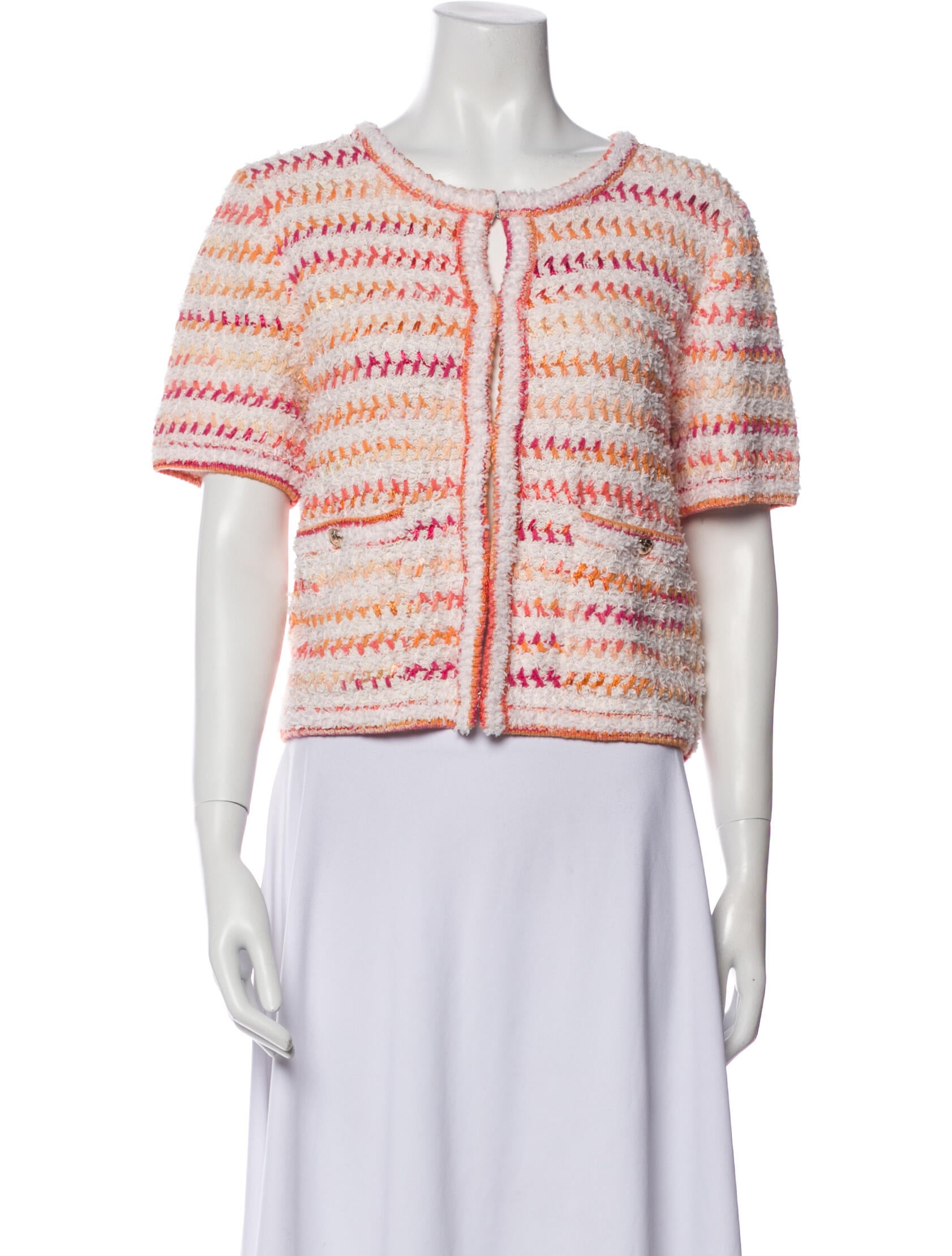 Crush Collection Striped Scoop Neck Sweater w/ Tags