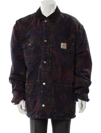 Carhartt Work in Progress Michigan Coat Printed Denim Jacket