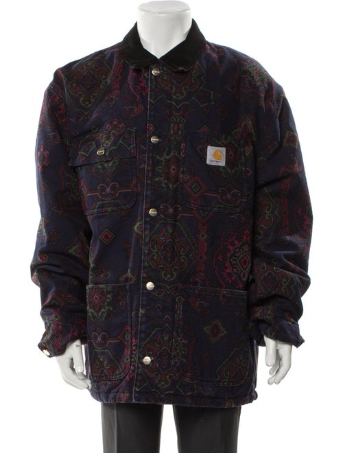 Carhartt Work in Progress Michigan Coat Printed Denim Jacket
