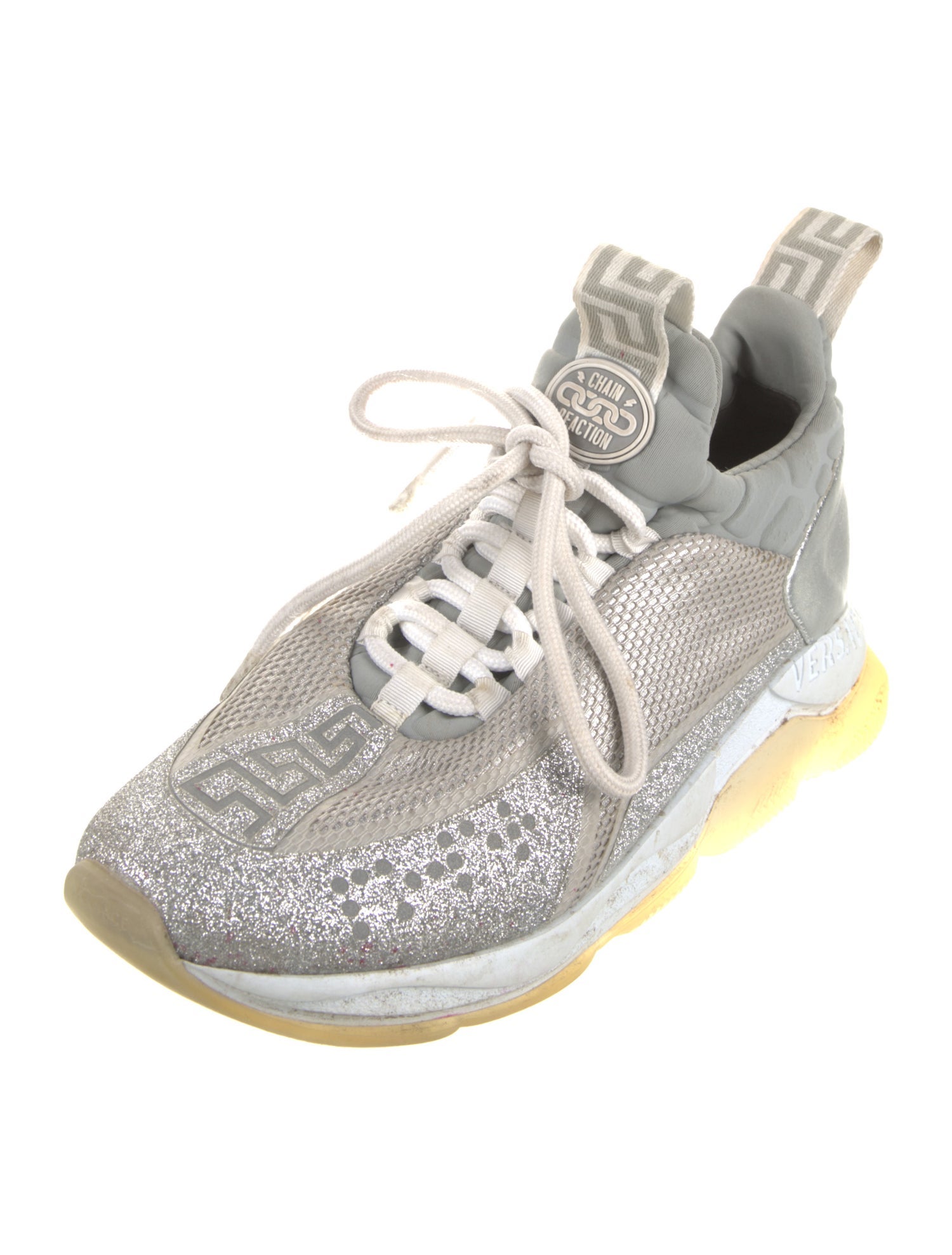 Chain Reaction x Versace Mesh Athletic Sneakers