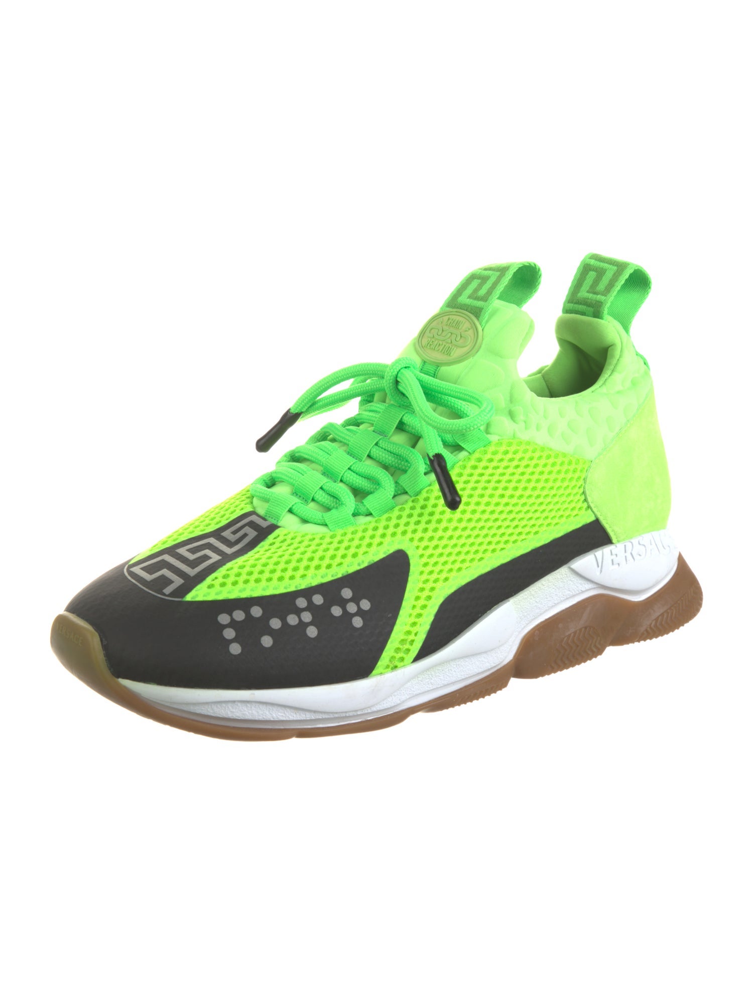 Chain Reaction x Versace Mesh Printed Athletic Sneakers