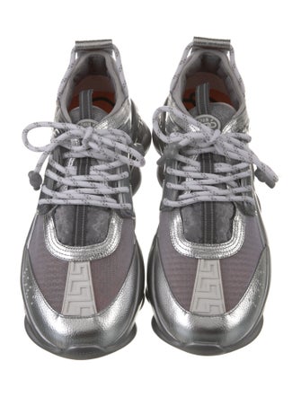 Chain Reaction x Versace Leather Printed Sneakers