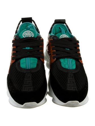 Chain Reaction x Versace Leather Printed Sneakers