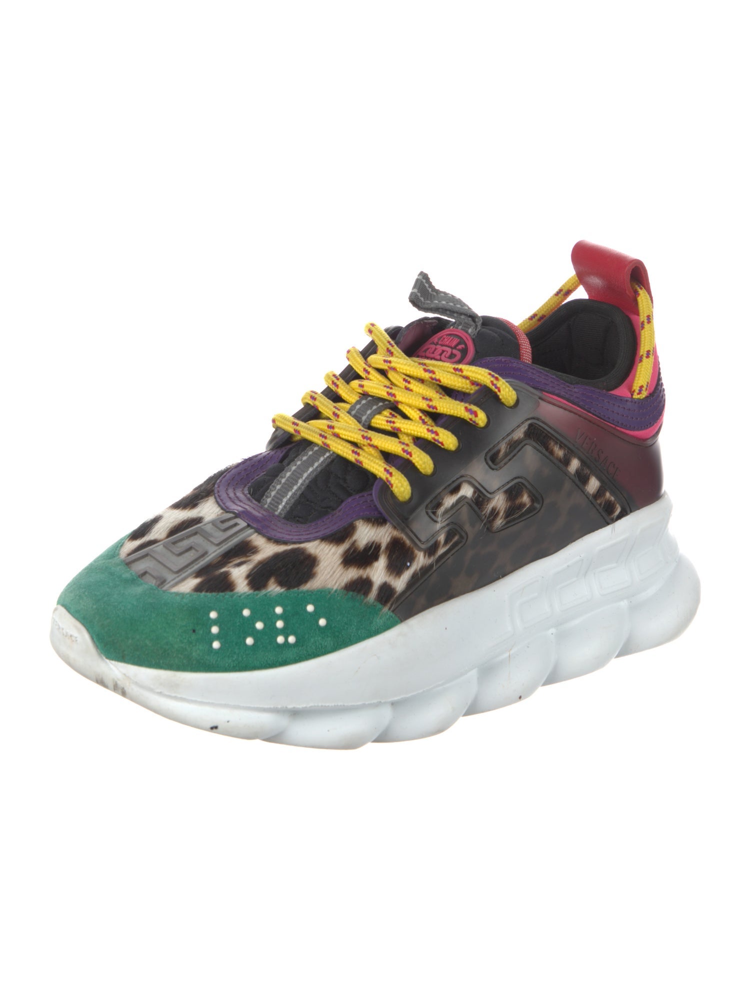 Chain Reaction x Versace Ponyhair Animal Print Sneakers