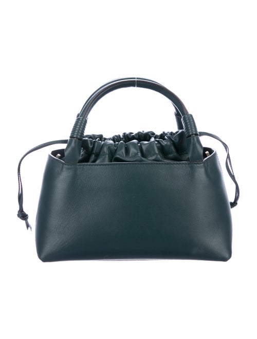 Carolina Santo Domingo Sirena Leather Satchel gold