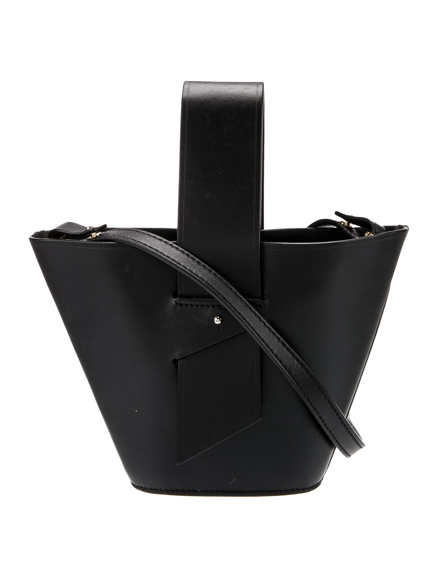 Carolina Santo Domingo Leather Bucket Bag