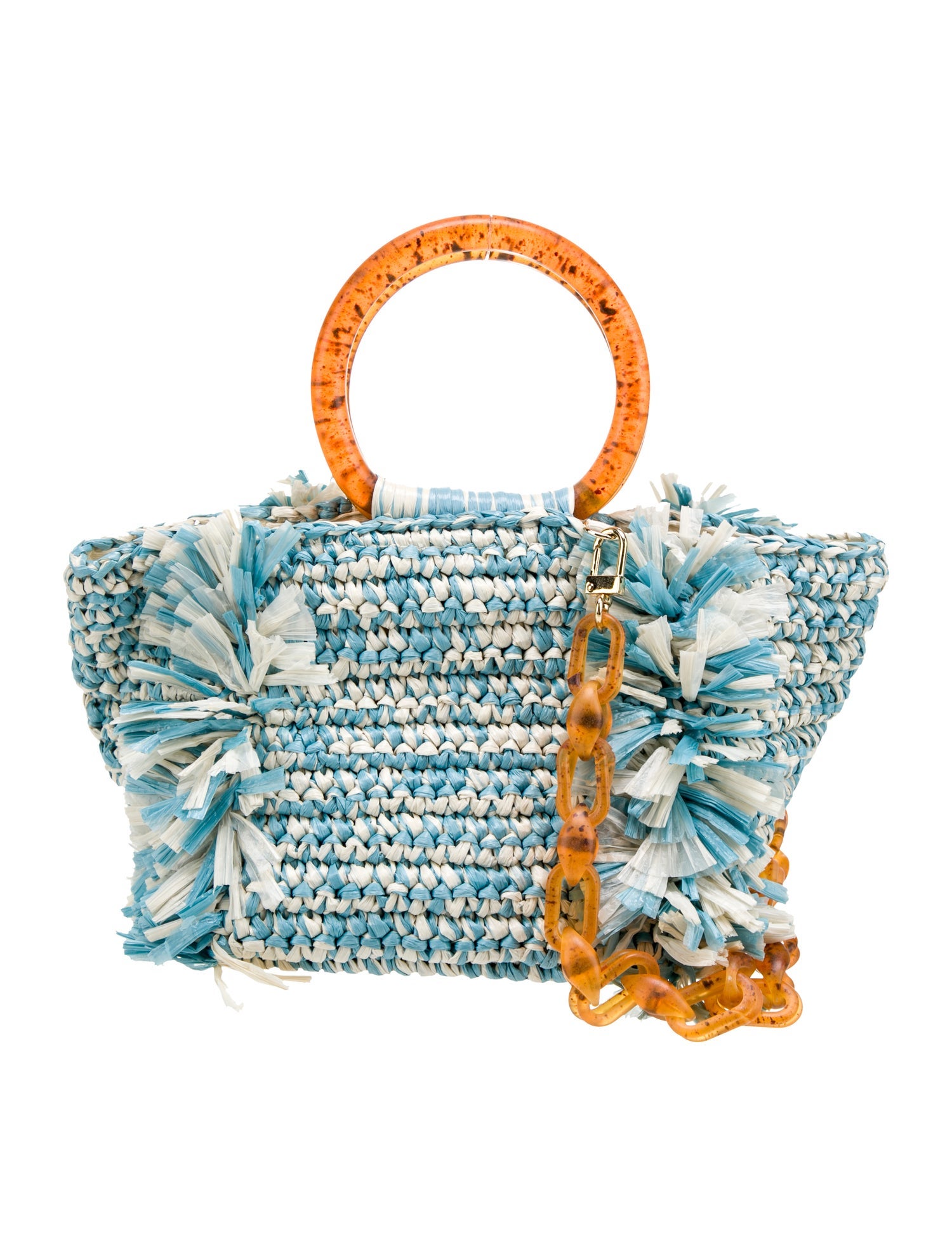 Carolina Santo Domingo Raffia Top Handle Bag