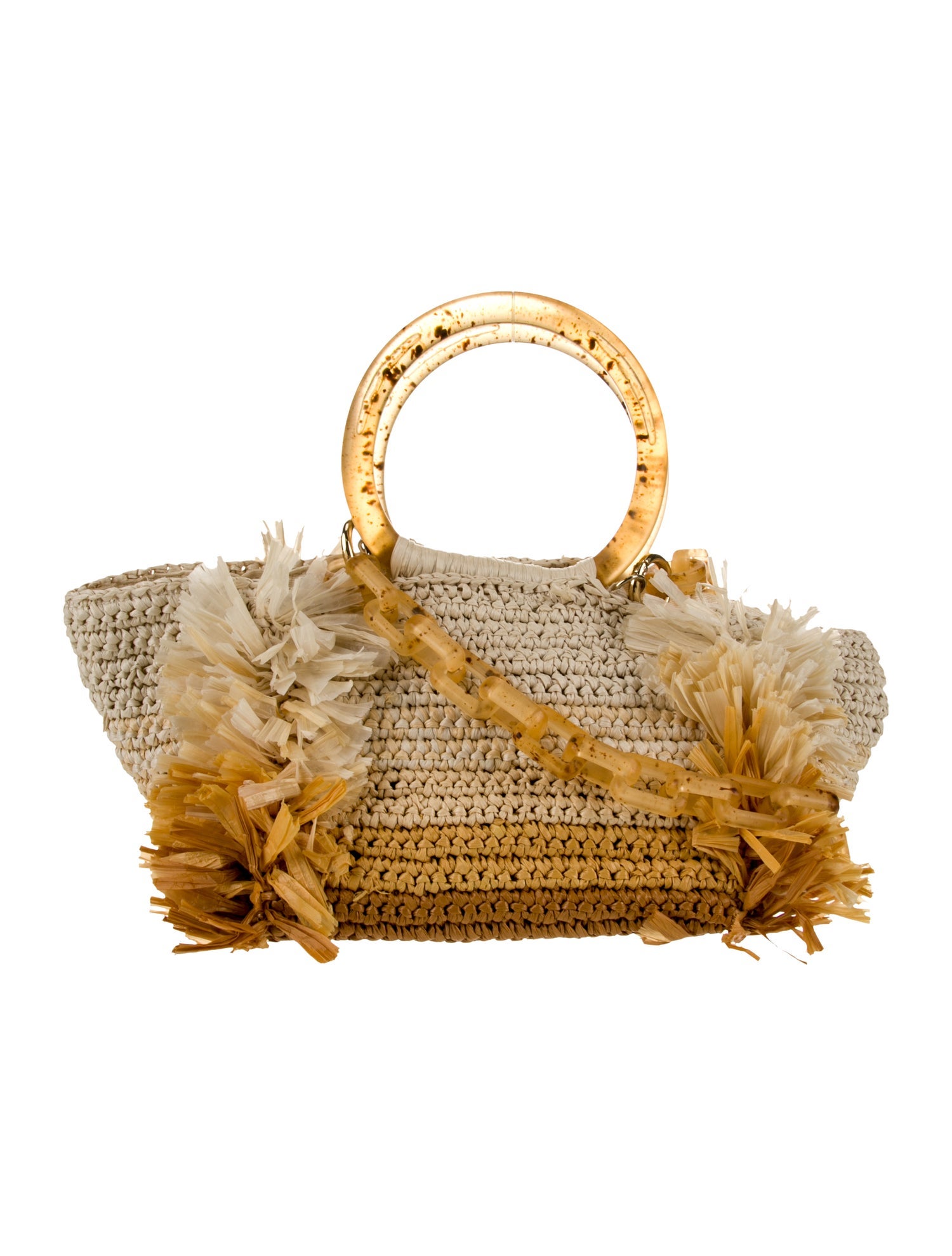 Carolina Santo Domingo Straw Top Handle Bag