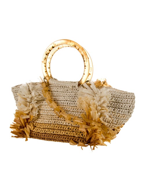 Carolina Santo Domingo Straw Top Handle Bag