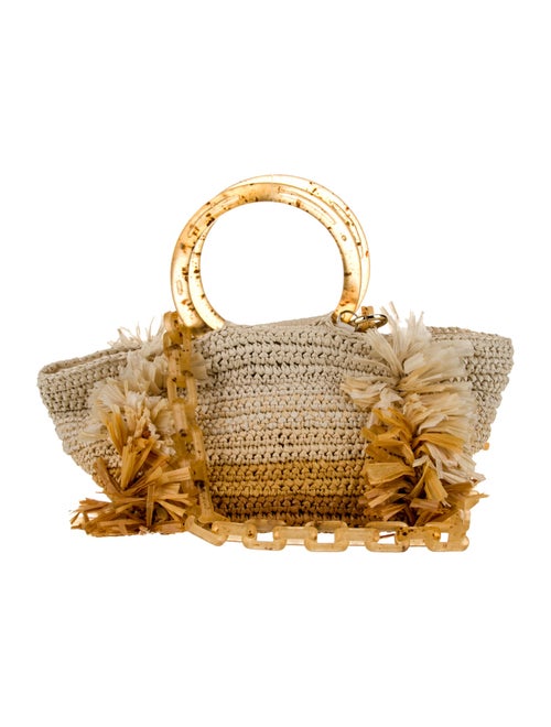 Carolina Santo Domingo Straw Top Handle Bag