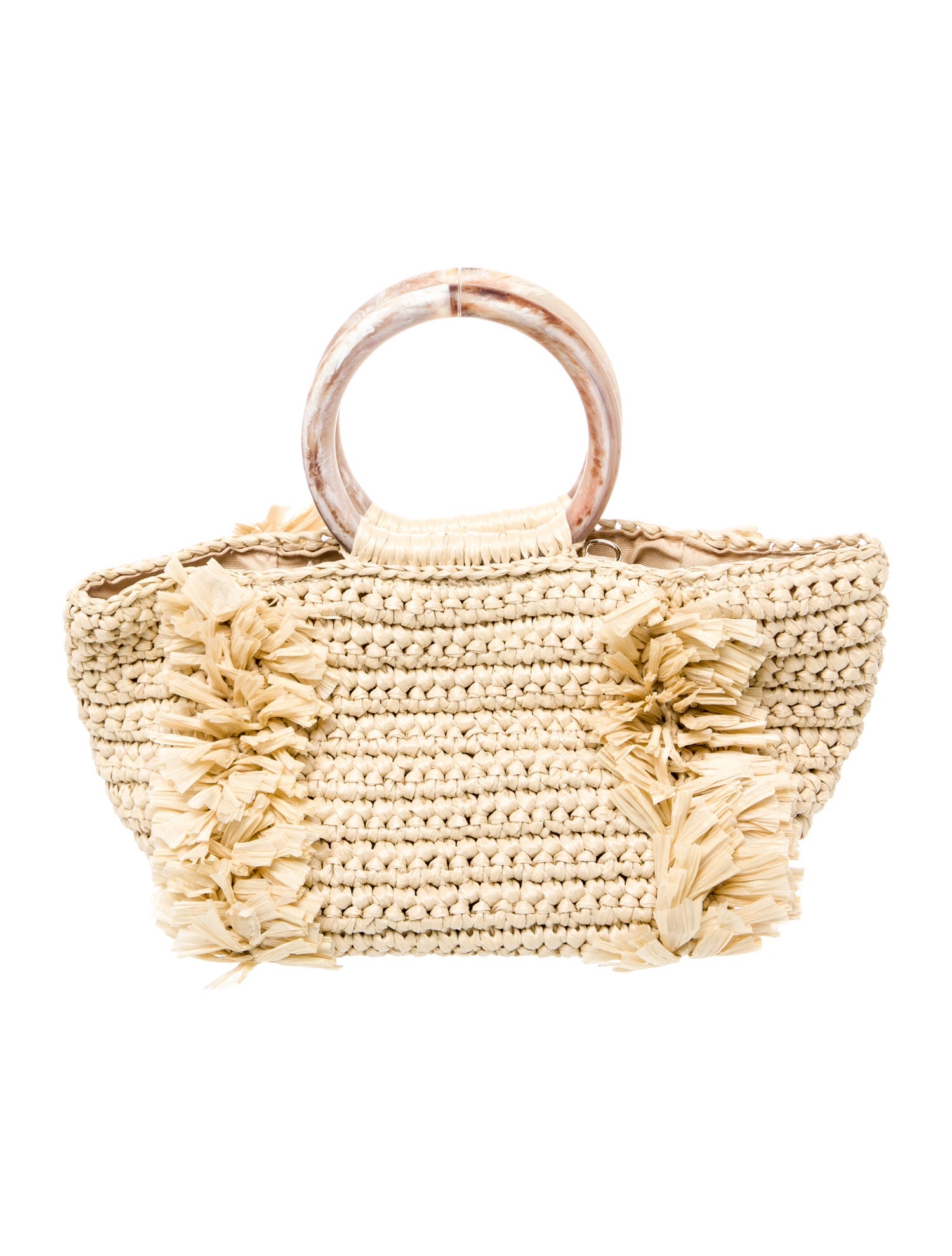Carolina Santo Domingo Raffia Top Handle Bag