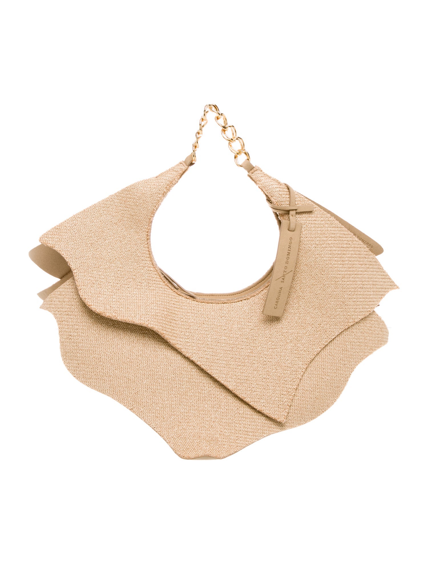 Carolina Santo Domingo Raffia Shoulder Bag w/ Tags