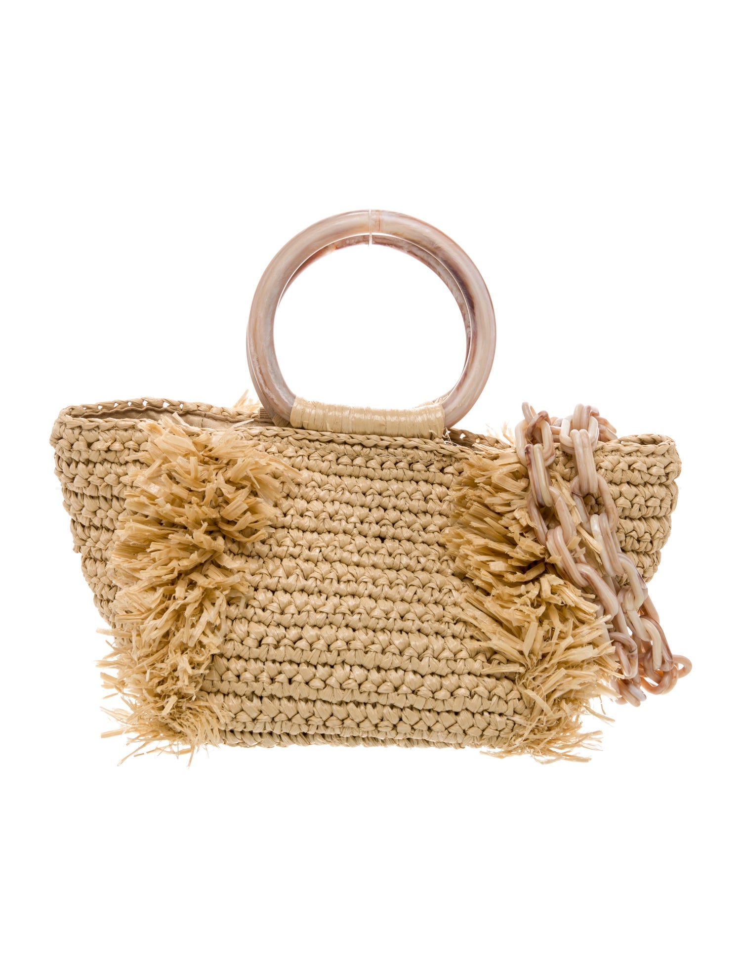 Carolina Santo Domingo Raffia Shoulder Bag