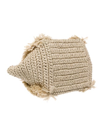 Carolina Santo Domingo Raffia Shoulder Bag