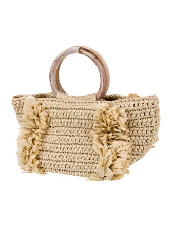 Carolina Santo Domingo Raffia Top Handle Bag