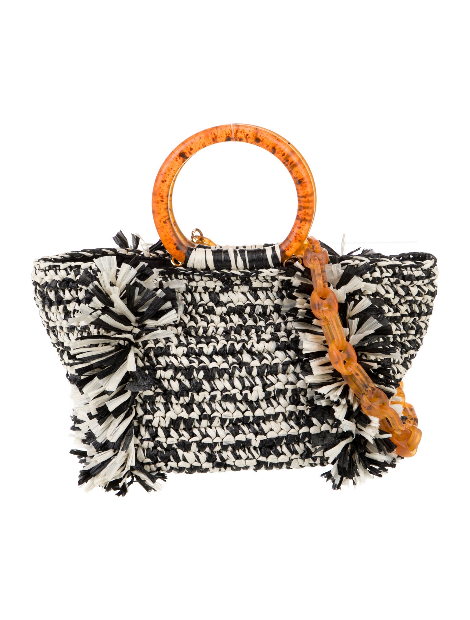 Carolina Santo Domingo Raffia Top Handle Bag