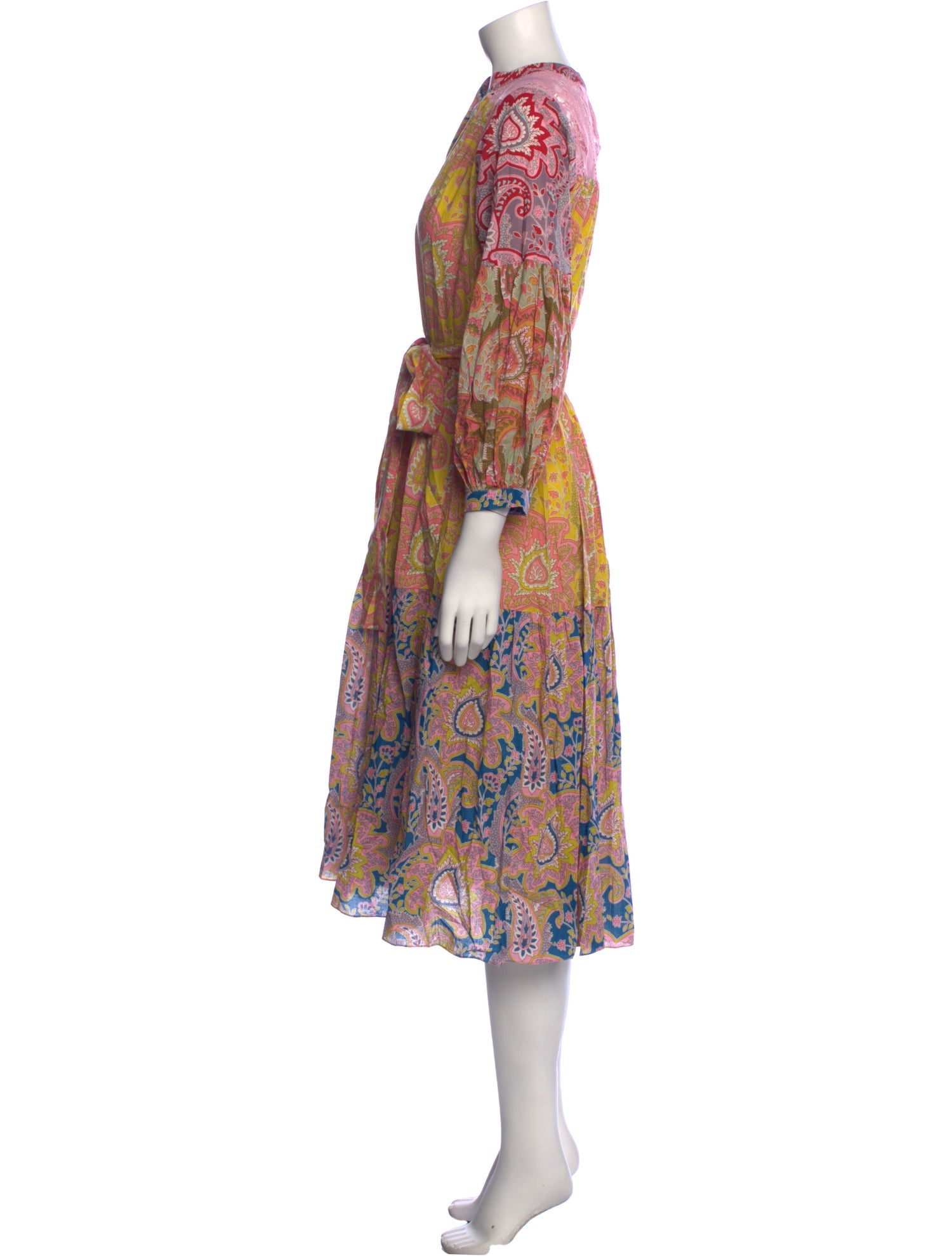 Charina Sarte Paisley Print Midi Length Dress w/ Tags