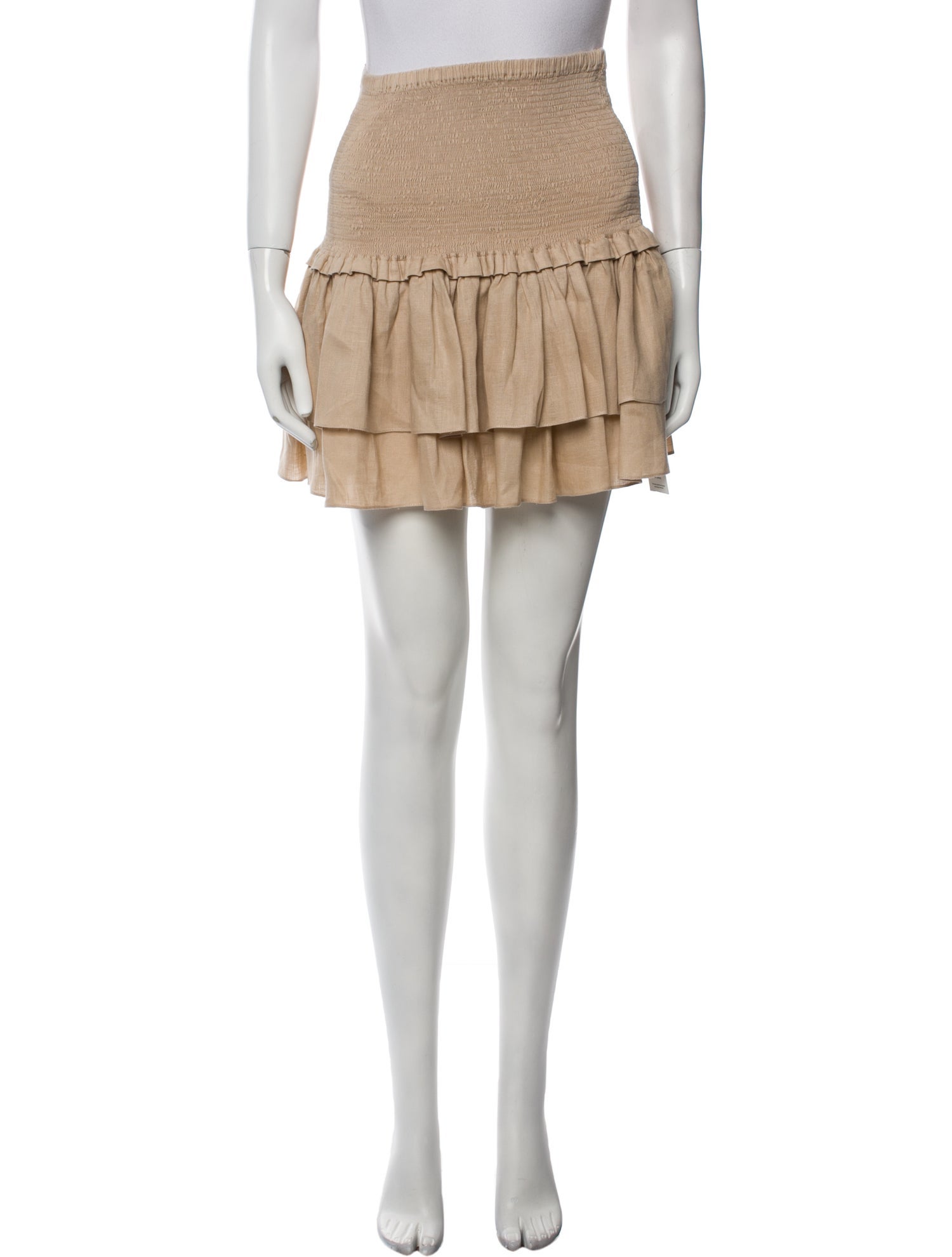 Charina Sarte Linen Mini Skirt