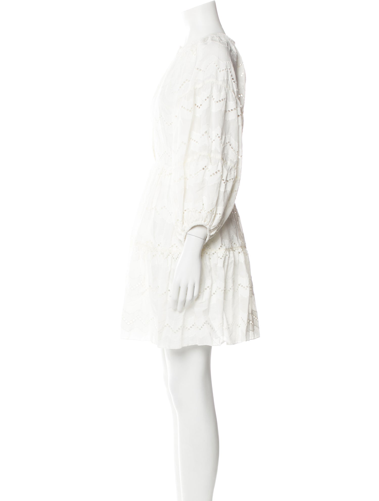 Charina Sarte Bateau Neckline Mini Dress