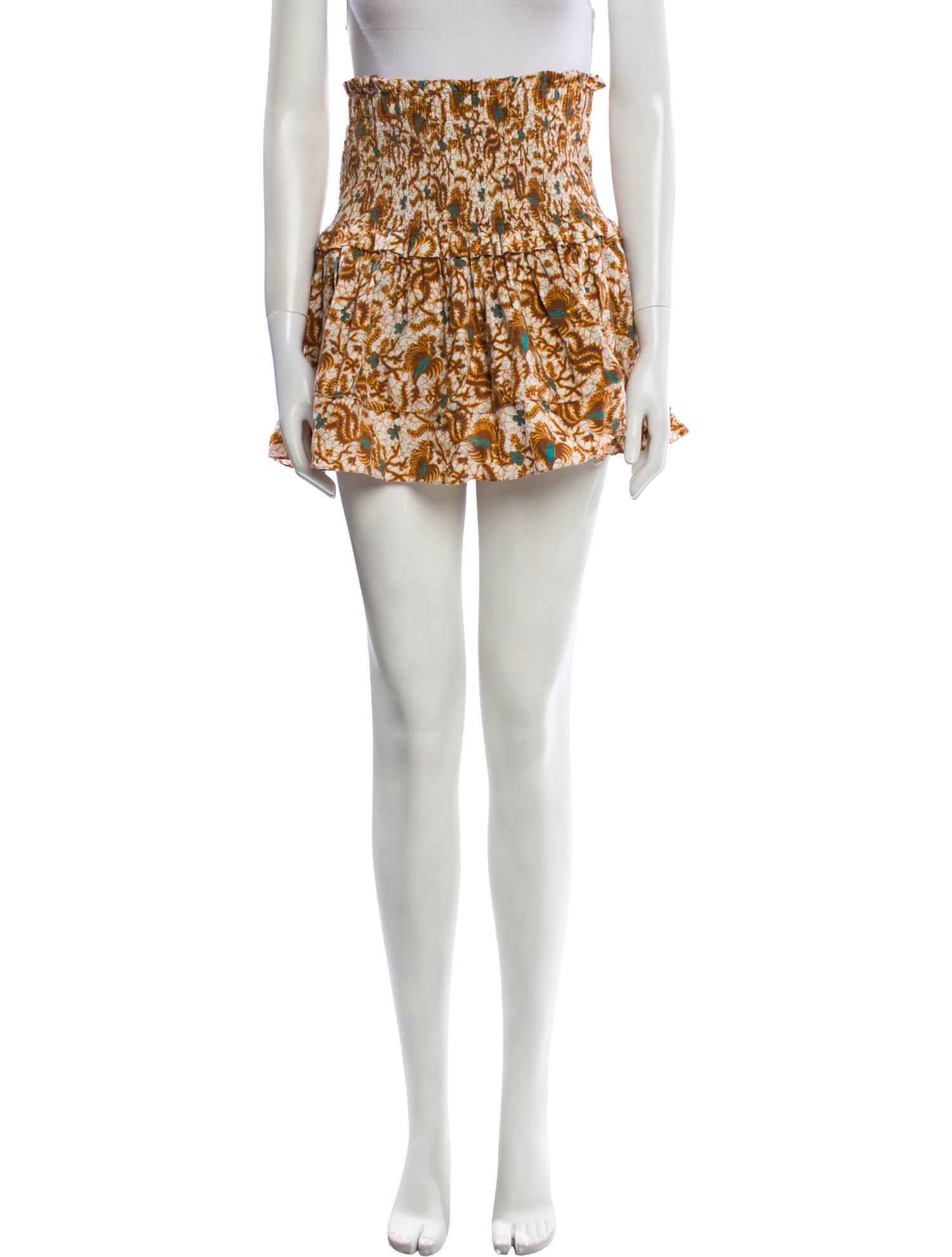 Charina Sarte Floral Print Mini Skirt