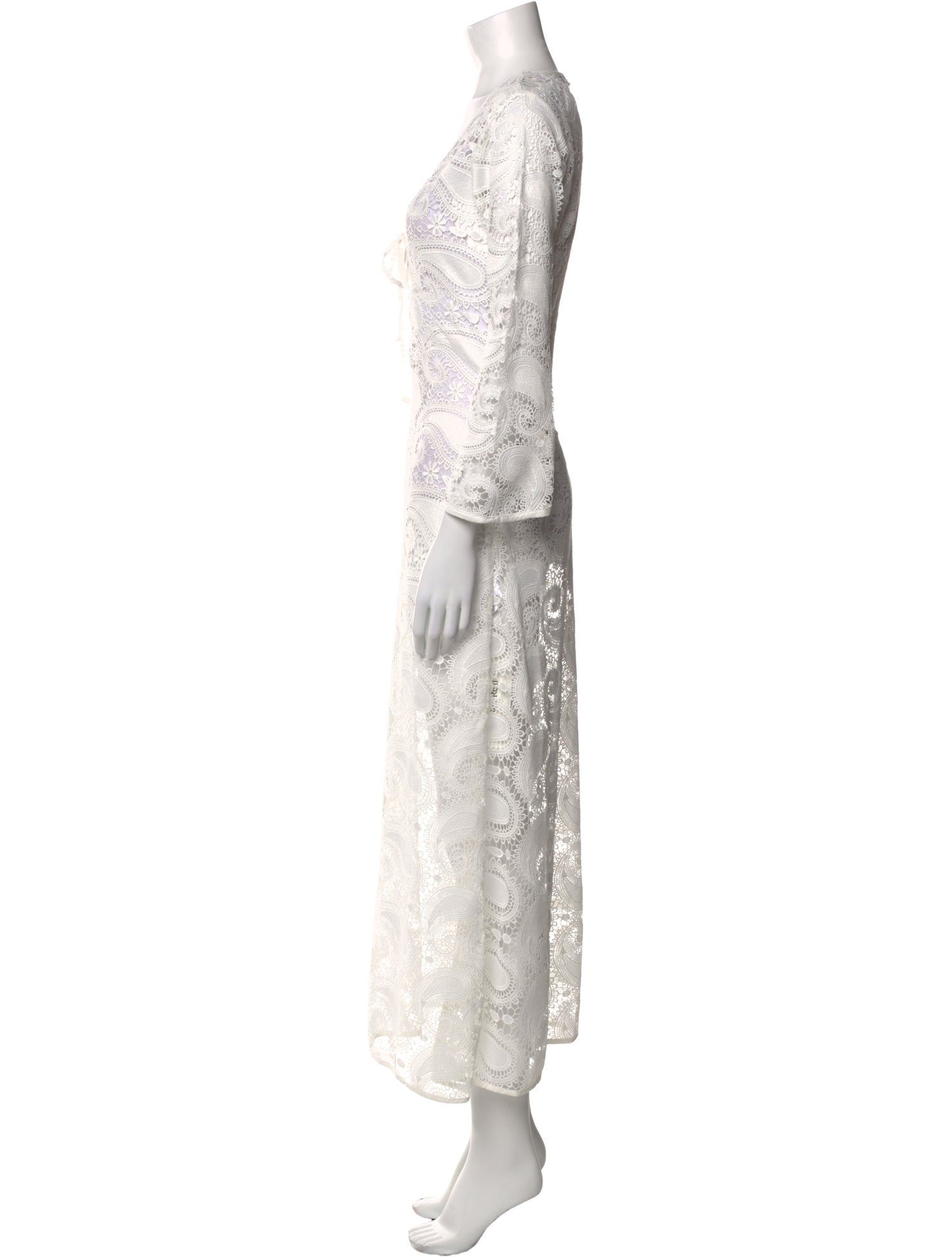 Charina Sarte Lace Pattern Long Dress
