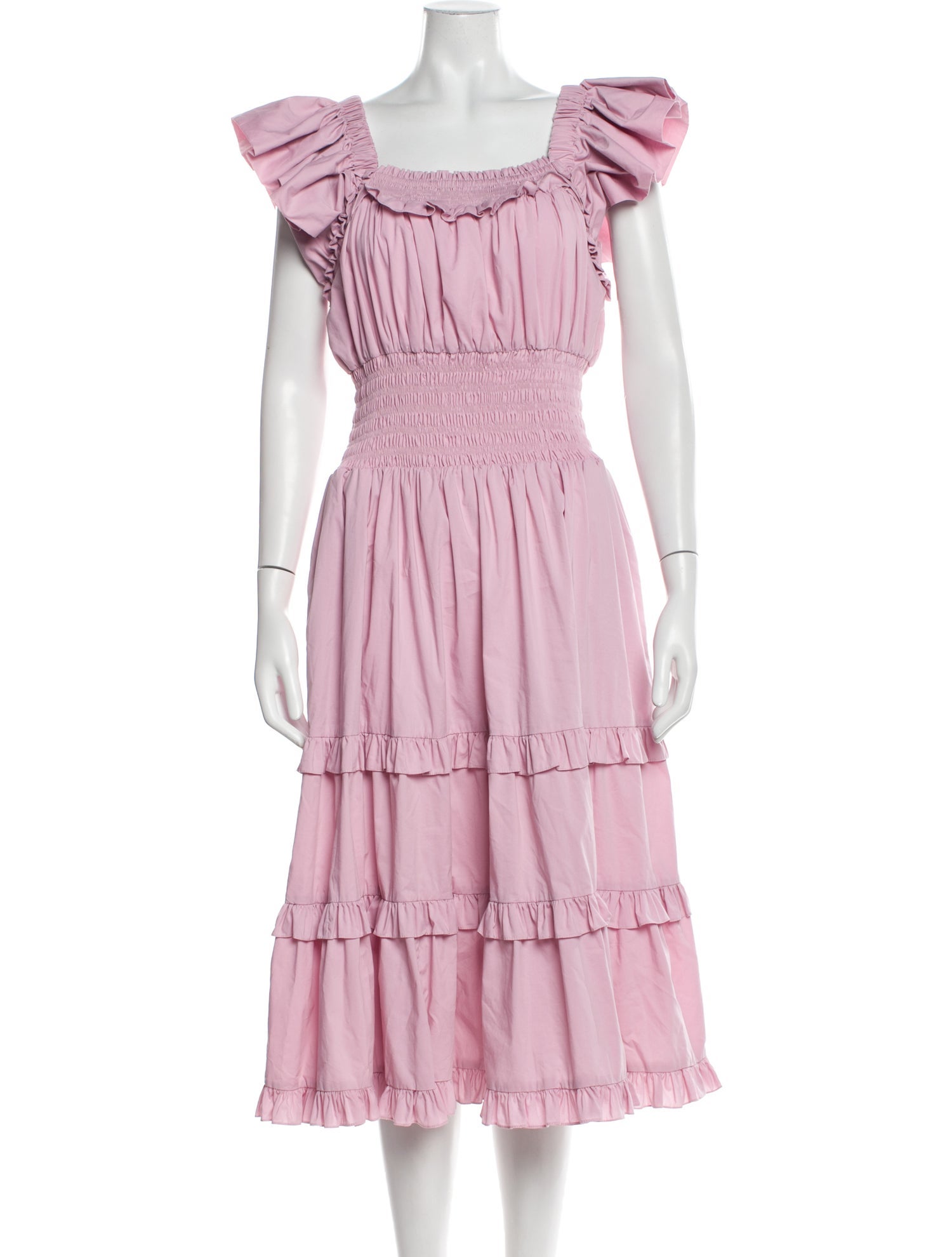 Charina Sarte Square Neckline Midi Length Dress w/ Tags