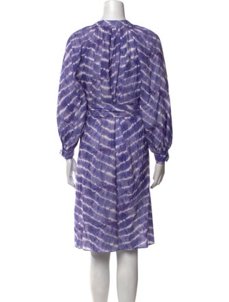 Charina Sarte Striped Knee-Length Dress