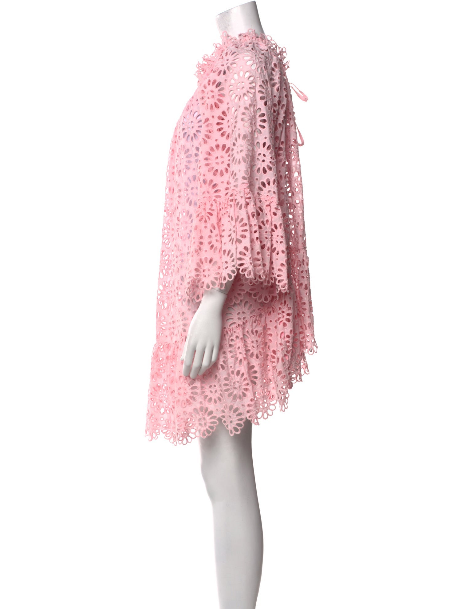 Charina Sarte Lace Pattern Mini Dress