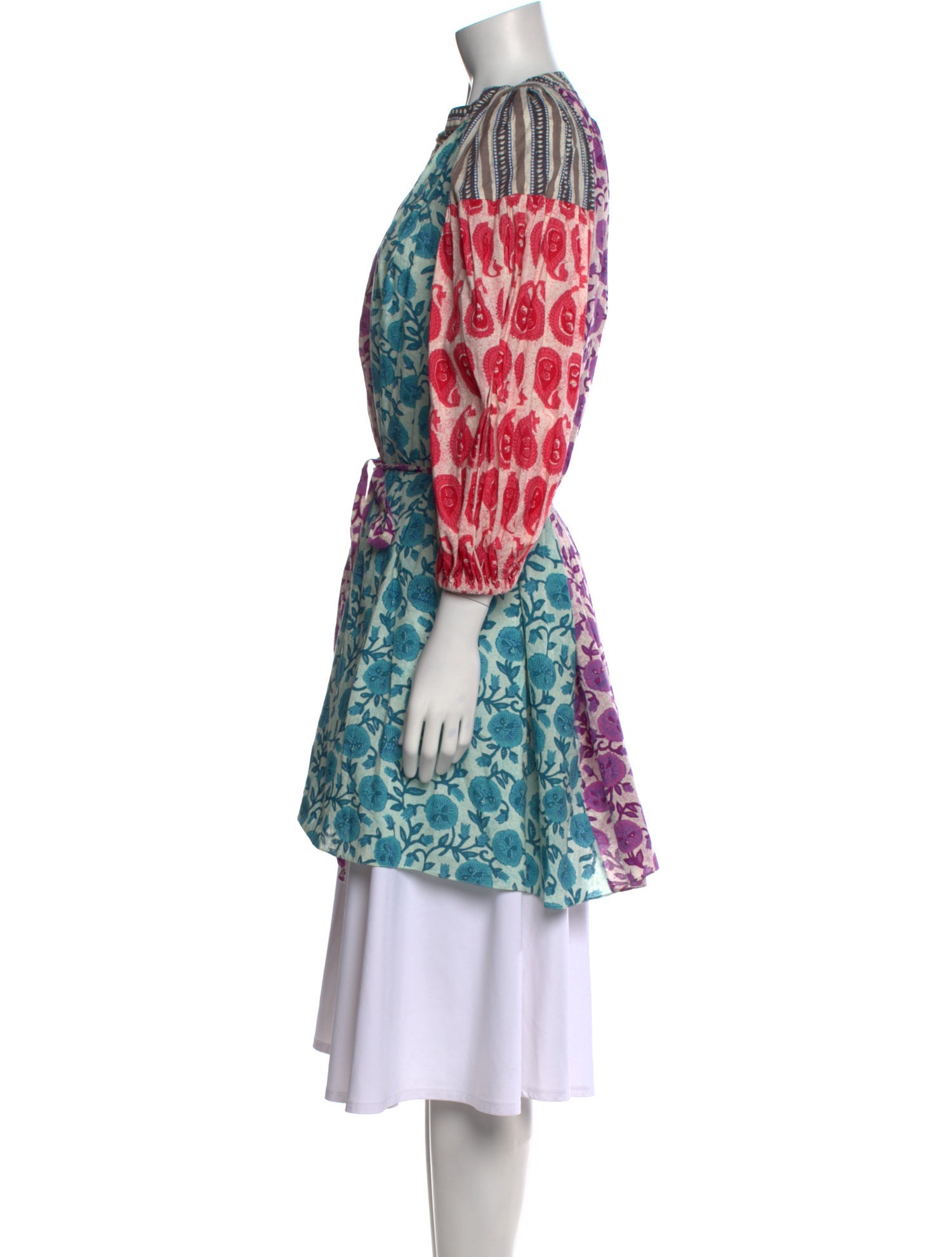 Charina Sarte Floral Print V-Neck Tunic