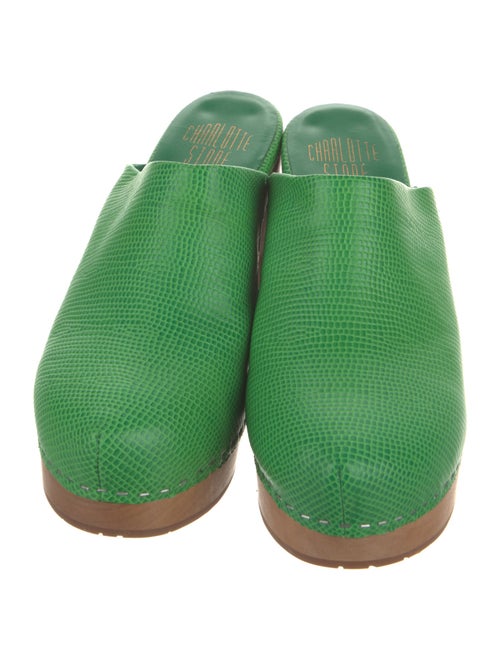 Charlotte Stone Leather Mules