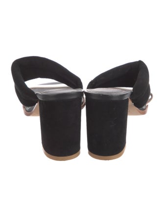 Charlotte Stone Suede Colorblock Pattern Slides