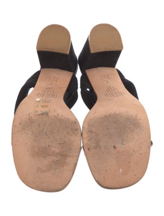 Charlotte Stone Suede Colorblock Pattern Slides