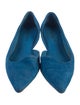 Charlotte Stone Suede D'Orsay Flats