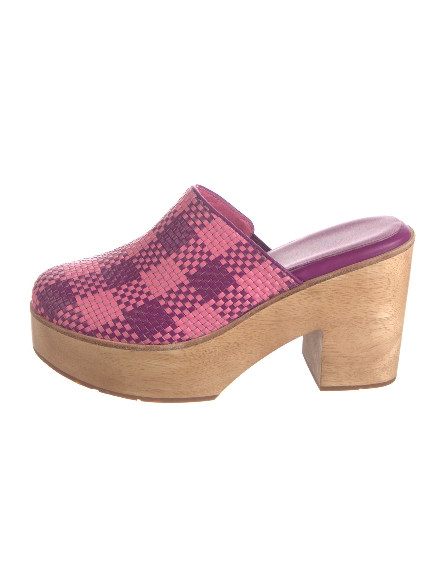 Charlotte Stone Leather Patterned Mules