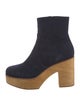 Charlotte Stone Suede Sock Boots