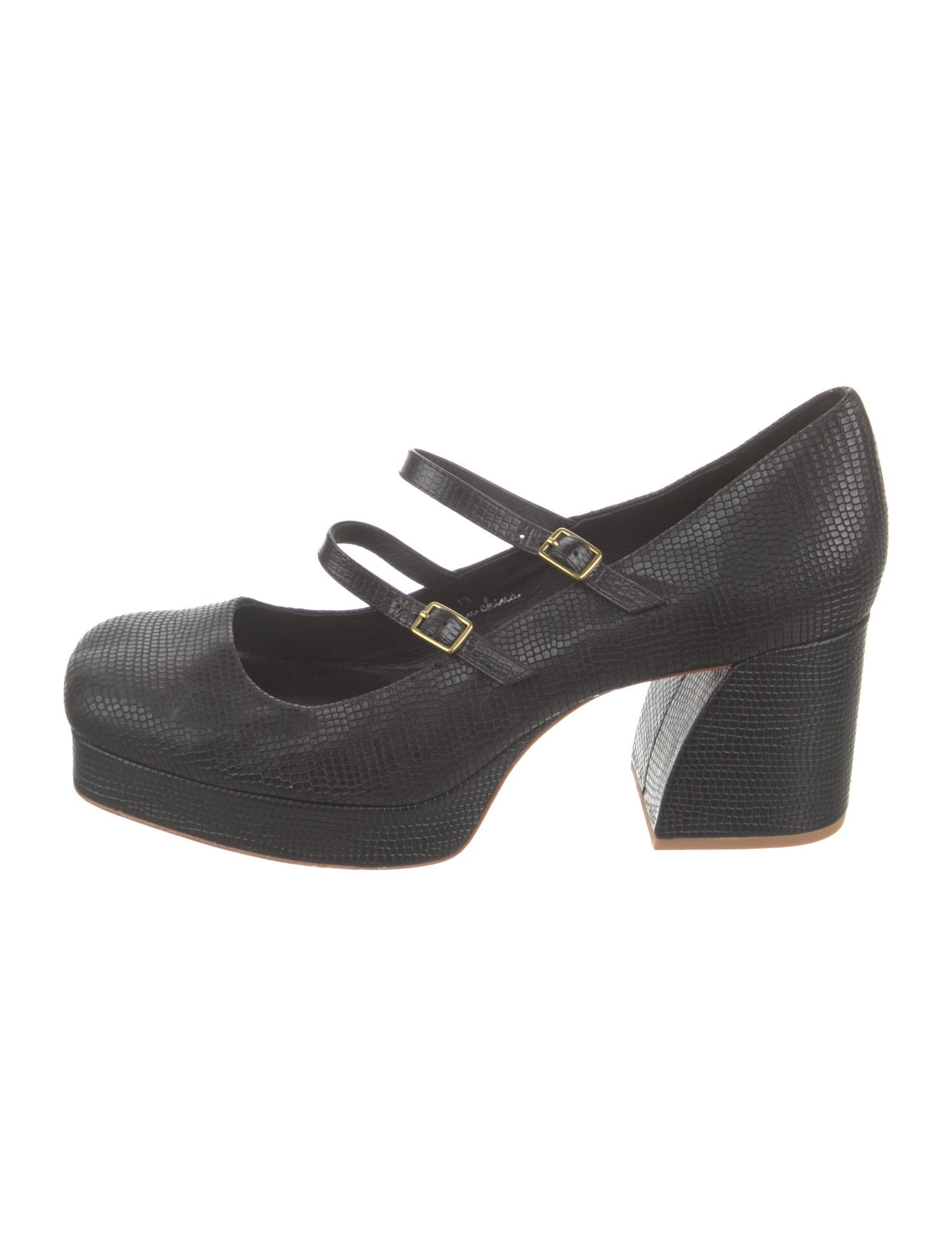 Charlotte Stone Leather Pumps