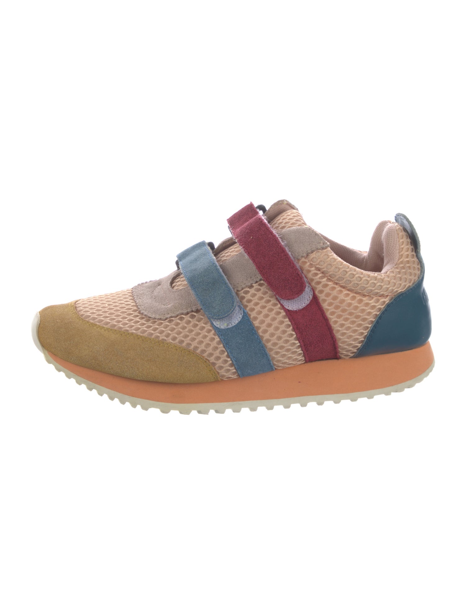 Charlotte Stone Mesh Colorblock Pattern Sneakers