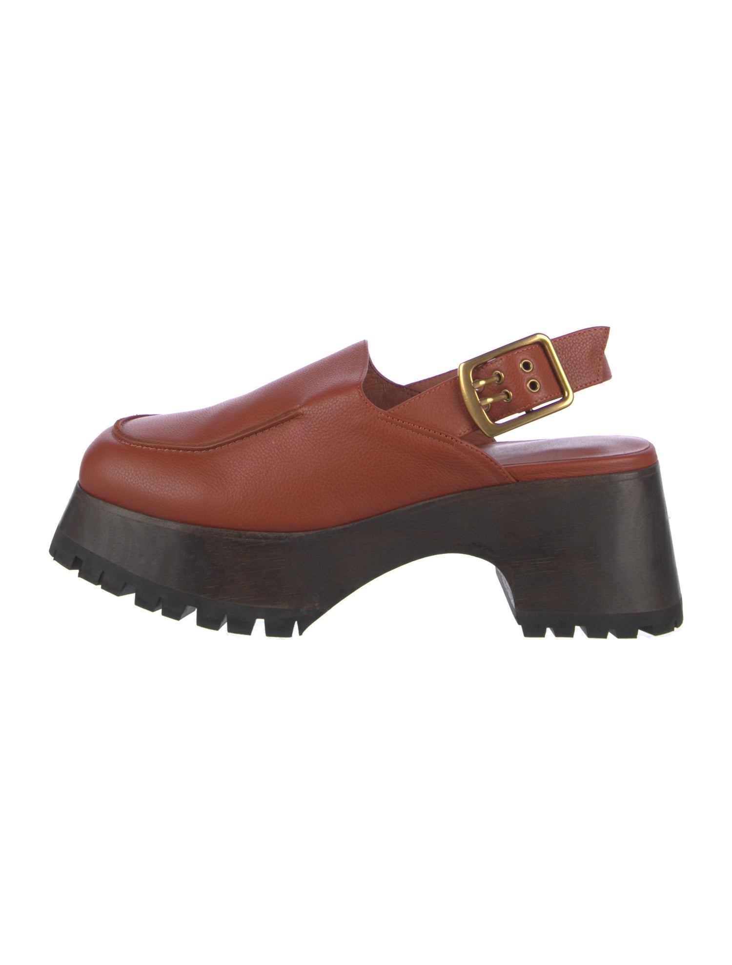 Charlotte Stone Leather Slingback Pumps