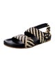 Charlotte Stone Raffia Colorblock Pattern Slingback Sandals