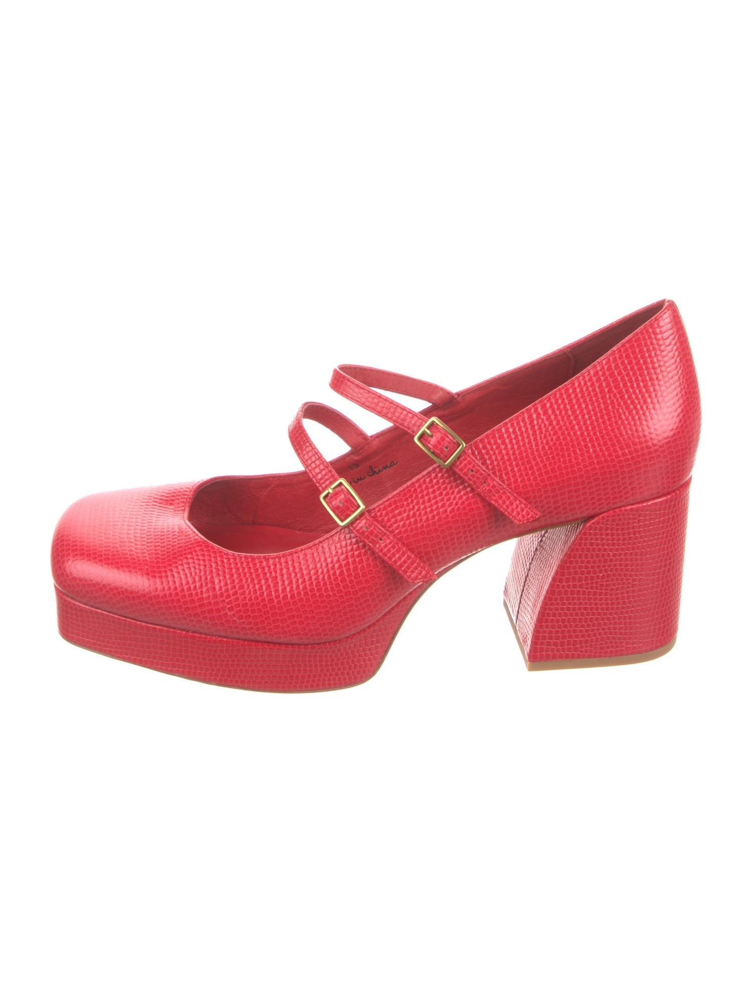 Charlotte Stone Leather Pumps