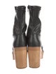 Charlotte Stone Leather Sock Boots