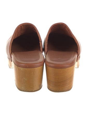 Charlotte Stone Leather Mules