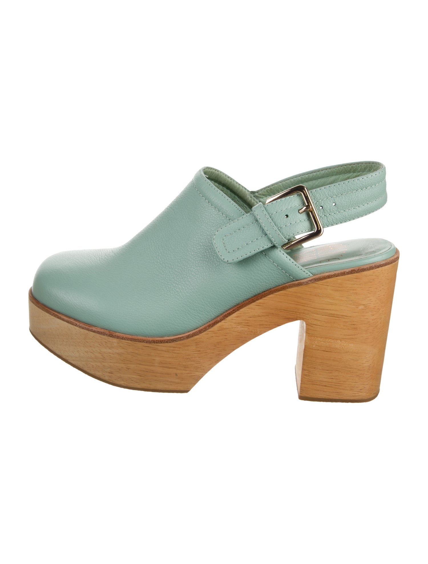 Charlotte Stone Leather Slingback Pumps