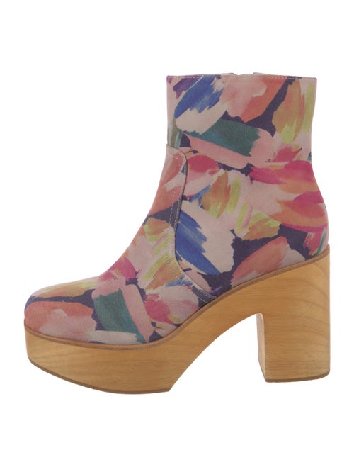 Charlotte Stone Suede Printed Boots