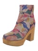 Charlotte Stone Suede Printed Boots